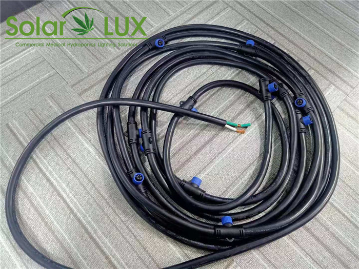 LED Grow Lights Power Cord & Connectors Daisy Chain 10AWG SJT SJTW Power Cord